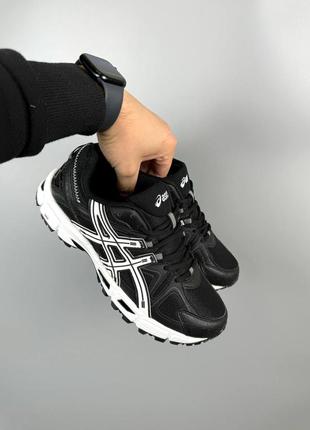 Asics gel-kahana 8 black-white4 фото