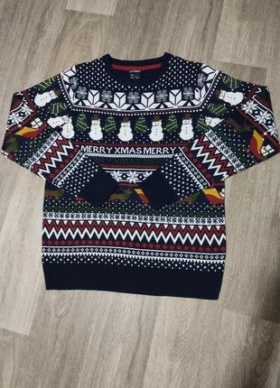 Мужской новогодний свитер / livergy / кофта / мужская одежда /