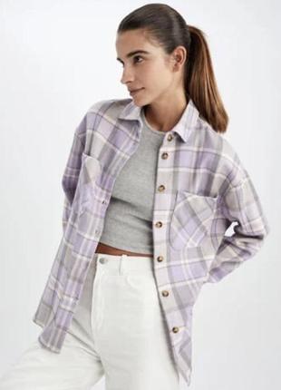 Тепла сорочка в клітку