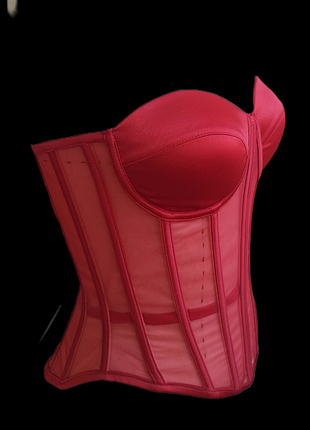 Корсет червоний подовжений