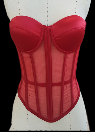 Корсет червоний подовжений