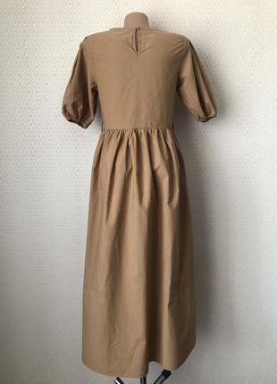 Стильное платье трендового цвета кемел от primark, размер 8/36, укр 42-444 фото