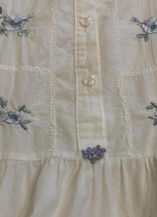 Білосніжне котонова плаття- бохо з ніжною вишивкою, батал3 фото