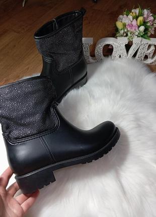 Женские черные резиновые сапоги резиновые сапоги размер 40