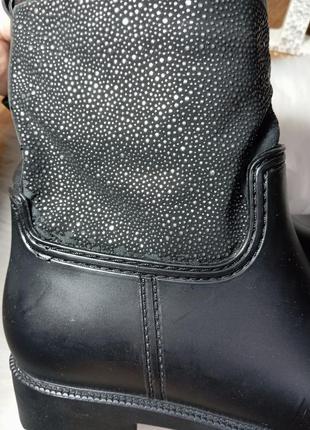 Женские черные резиновые сапоги резиновые сапоги размер 40