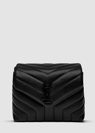 💎 saint laurent toy loulou in quilted leather black/black