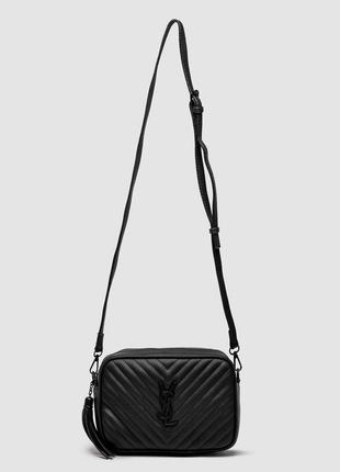 Saint laurent lou quilted camera bag black/black