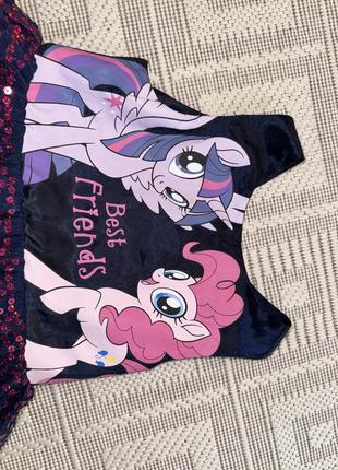 Нарядное платье на день рождения или на каждый день h&amp;m my little pony 3-4 года4 фото