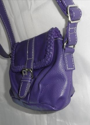 Сумочка женская кроссбоди фиолетовая