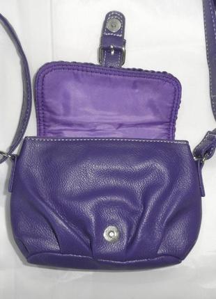 Сумочка женская кроссбоди фиолетовая