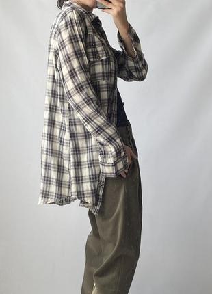 Сорочка картата рубашка базова в клітинку