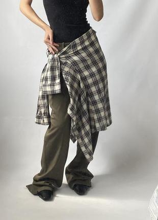 Сорочка картата рубашка базова в клітинку6 фото