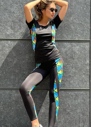 Комплект для фітнесу вставка із сітки xs(40), s(42), m(44), l(46), xl(48), 2xl(50)