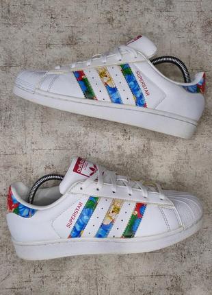 Кроссовки adidas superstar оригинал адидас суперстар белые кожаные
