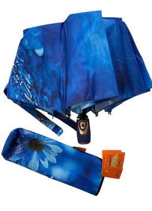 Зонт женский полуавтоматический frei regen с цветочным принтом5 фото