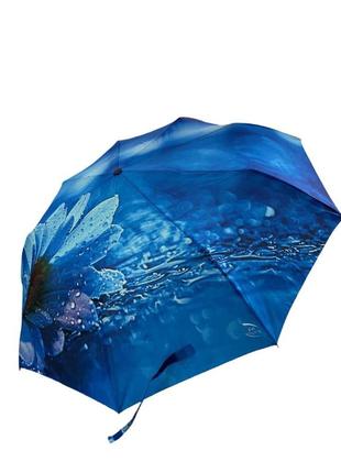 Зонт женский полуавтоматический frei regen с цветочным принтом2 фото