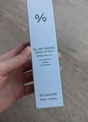 Сонцезахисний крем dr.ceuracle з екстрактом чайного дерева spf50+