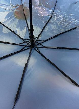 Зонт женский полуавтоматический frei regen с цветочным принтом