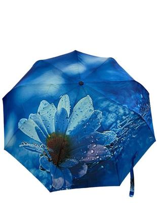 Зонт женский полуавтоматический frei regen с цветочным принтом