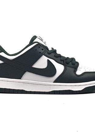 Nike sb dunk low •dark green white• 41