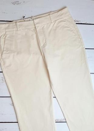 1+1=3 шикарные бежевые женские зауженные брюки брюки с разрезами mango, размер 46 - 482 фото