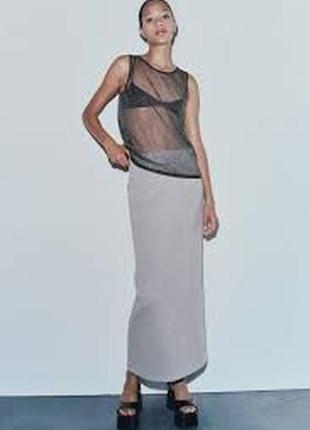 Утепленная юбка zara, l размер