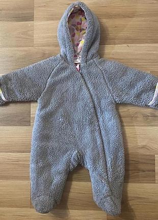 Теплый комбинезон, человечек утепленный, плюшевый