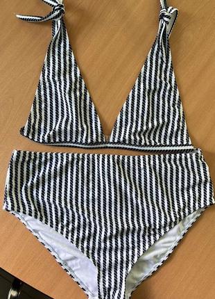 🕷️раздельный купальник с лифом-шторками boohoo 14/xl