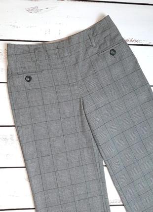 1+1=3 стильні прямі вільні сірі брюки штани в клітинку next, розмір 44 - 462 фото