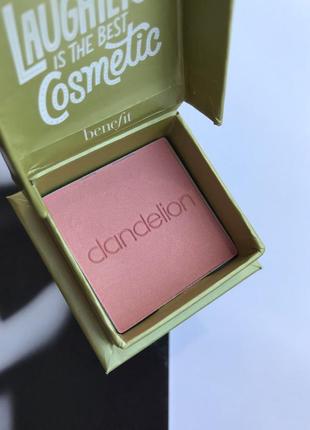 Міні рум‘яна  benefit dandelion baby-pink brightening blush 2,5 г. нові. оригінал📦является отправка новой почтой3 фото