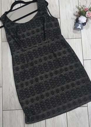 Черное платье с кофточкой из вискозы 12-14/ l-xl5 фото