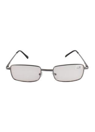 Фотохром хамелеон очки для зрения в металлической оправе стекло 1001 +0,75...+4