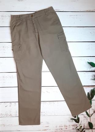 1+1=3 базовые повседневные плотные брюки штаны хаки с карманами phase eight, размер 48 - 508 фото