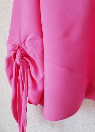 Новая блуза лиоцелл +вискоза оверсайз оттенка фуксии8 фото