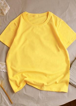 Футболка базова жіноча жовта тепла