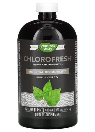 Nature's way chlorofresh рідкий хлорофіл нейтральний смак 480 мл