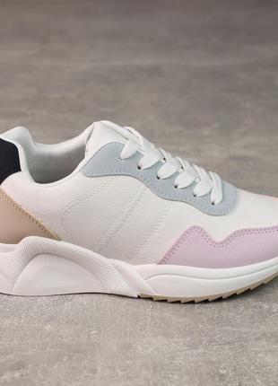 Кросівки жіночі 588140 білі рожеві