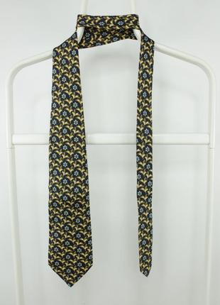 Вінтажна дизайнерська краватка галстук loris azzaro pegasus print silk tie