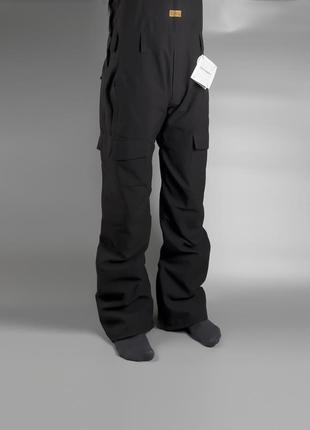 Чолвоічі штани бібс для катання на сноуборді  horsefeathers medler pants - black8 фото