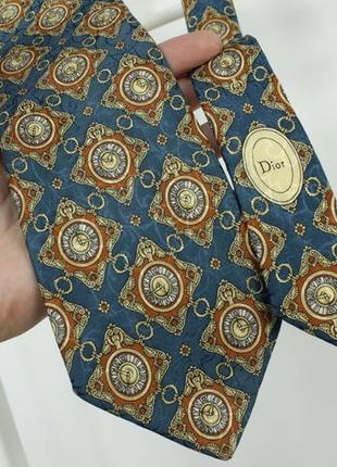 Шикарный винтажный галстук ручной работы christian dior