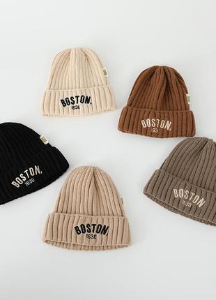 Стильная детская шапочка "boston"