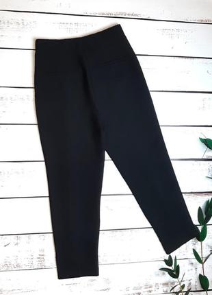 1+1=3 фирменные базовые зауженные черные брюки штаны высокая посадка river island, размер 46 - 482 фото