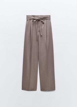 Широкі брюки, штани, палаццо zara, колекція 2024, розмір xs, s, m, l, xl