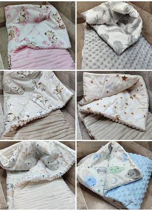 Дитяча ковдра-плед двохстороння