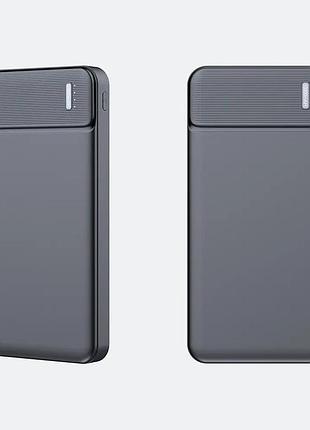 Power bank 10000 чорний, білий повербанк