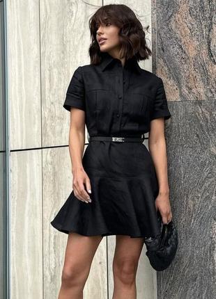 Сукня чорна лляна boutique bunny