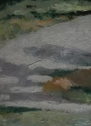 Одесская школа засл. художник урср власов в.г дорога в лесу под киевом 1963г. с паспортом