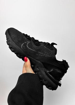 Кросівки чоловічі nike react vision triple black