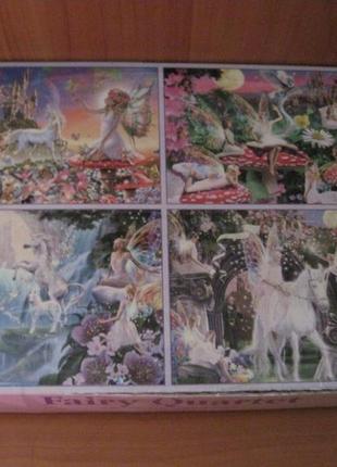 Пазли "jigsaw" 4 по 500 шт. "fairy quartet " комплект.