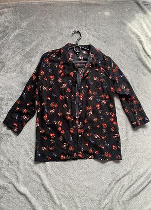 Блуза с цветочным принтом stradivarius s/xs